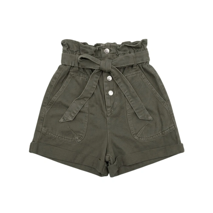 Spodenki damskie Zara jeansowe bawełna kwaki paperbag r. XXS