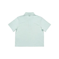 Koszulka damska Lacoste Loose Fit Printed polo crop top miętowa r. XS