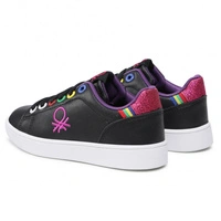 Buty dziewczęce United Colors of Benetton czarne sportowe wsuwane r. 24