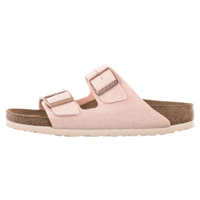 Klapki damskie Birkenstock Arizona BS regular skórzane jasnoróżowe r. 38