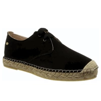 Buty damskie Fred de la Bretoniere espadryle skórzane czarne