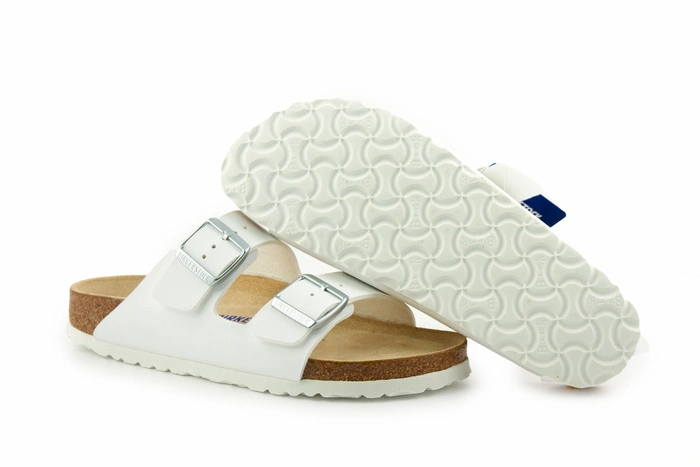 Klapki damskie Birkenstock Arizona bs z miękką wkładką białe r. 39