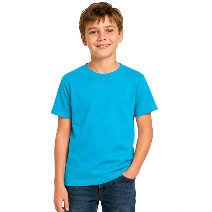 Koszulka dziecięca Fruit of the Loom niebieski t-shirt r. 104