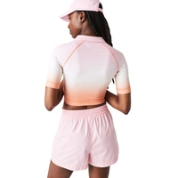 Koszulka damska Lacoste Summer treningowa crop wielokolorowa r. L