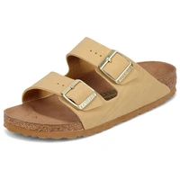 Klapki damskie Birkenstock Arizona BS birko-flor vegan beżowe r. 41