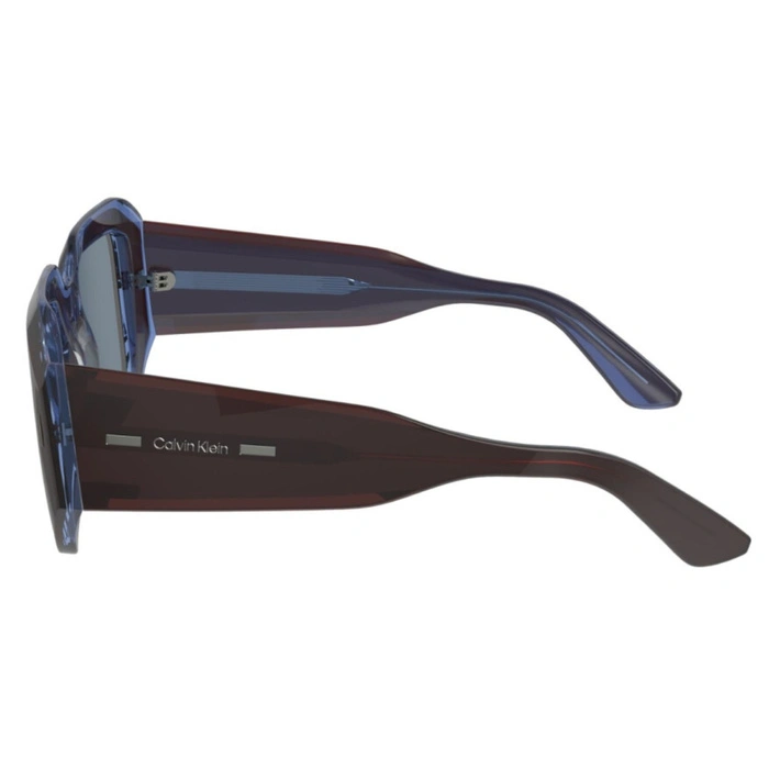 Okulary przeciwsłoneczne Calvin Klein CK23536s brązowe damskie kocie oczy