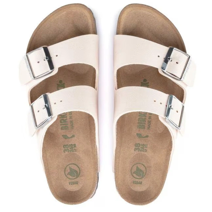 Klapki damskie Birkenstock Arizona BS birko-flor vegan jasno różowe r. 36