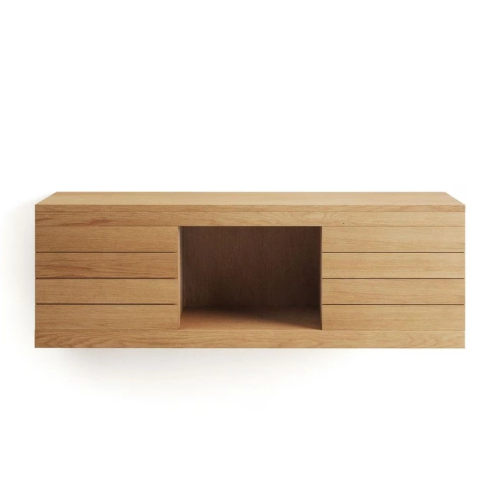 Szafka pod umywalkę Kave Home Yenit podwieszana z dwoma szafkami 120 cm
