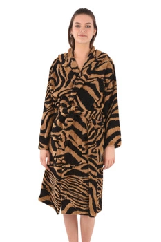 Ekskluzywny szlafrok unisex Roberto Cavalli Zebra Cappuccio r. S/M