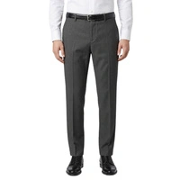 Spodnie męskie Calvin Klein Paris Refined szare wełniane w kant fitted