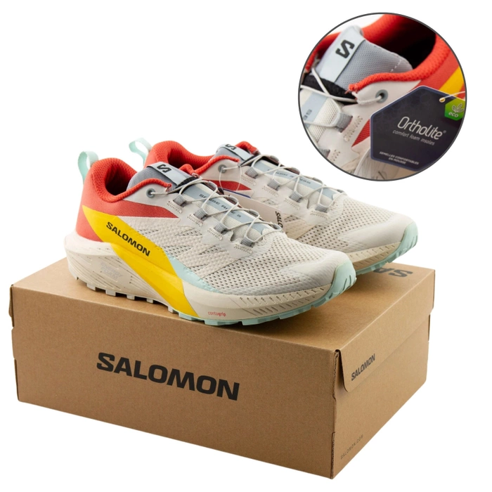 Buty męskie Salomon Sense Ride 5 do biegania w terenie beżowe