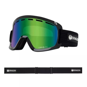 Gogle narciarskie Dragon D1 OTG Icon Green snowboardowe soczewki S2, S1