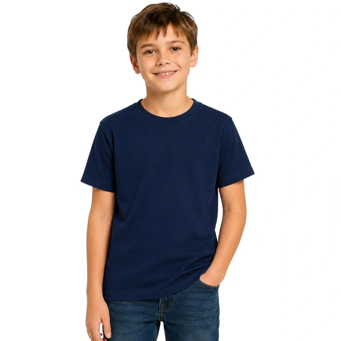 Koszulka dziecięca Fruit of the Loom granatowy t-shirt r. 104