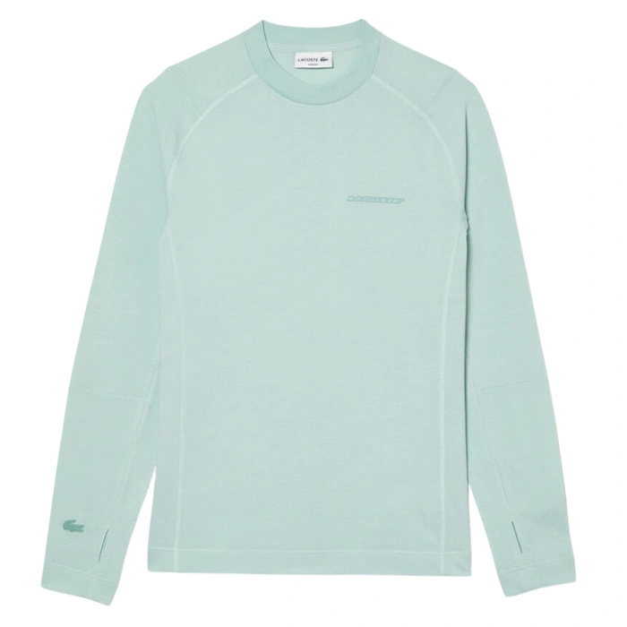 Koszulka męska Lacoste zielony longsleeve o kroju slim fit r. 3XL