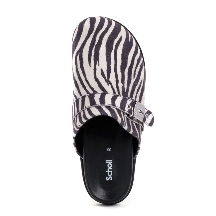 Klapki damskie Scholl Pescura Charlene mule w zebrę r. 41