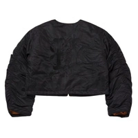 Kurtka damska HUF Paisley Satin bomberka z naszywkami czarna r. S