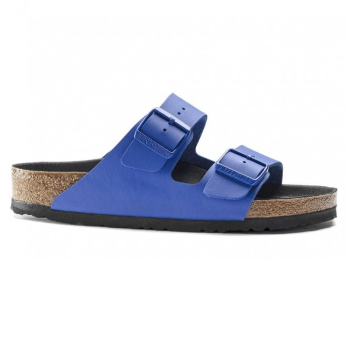 Klapki męskie Birkenstock Arizona BS birko-flor niebieskie r. 42