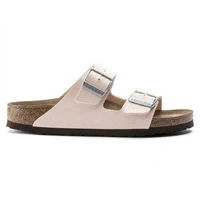 Klapki damskie Birkenstock Arizona BS birko-flor vegan jasno różowe r. 37