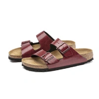 Klapki damskie Birkenstock Arizona bordowe r. 38