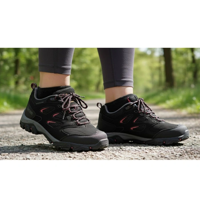 Buty damskie Regatta Holcombe IEP Low trekkingowe wodoodporne czarne