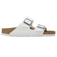 Klapki damskie Birkenstock Arizona BS skórzane birko-flor białe r. 43