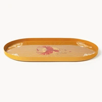 Taca dekoracyjna Mystic Orange metalowa do serwowania 