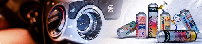 Zestaw FreezeEco 3 w 1 zamiennik R134a czynnik do klimatyzacji z olejem i uszczelniaczem + przewód