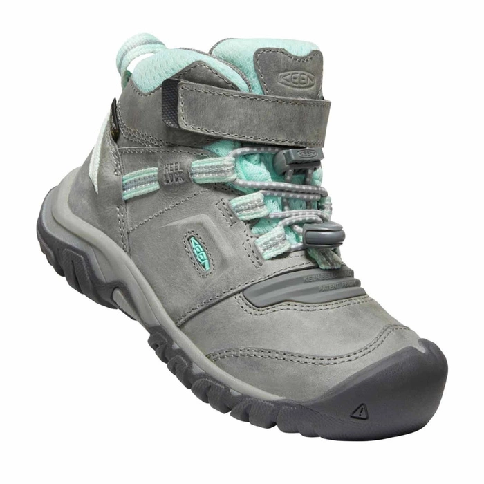 Buty dziecięce Keen Ridge Flex Mid WP trekkingowe skórzane szare r. 24