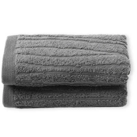 Zestaw ręczników Westwing Audrina szare bawełna 550 g/m² 2 sztuki 30x50 