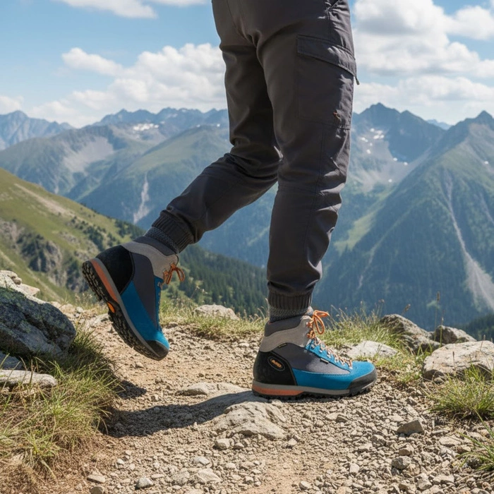 Buty damskie AKU Ultra Light Original Gtx Vibram trekkingowe skórzane niebieskie