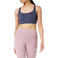 Top damski Adidas Core Flow biustonosz sportowy granatowy 