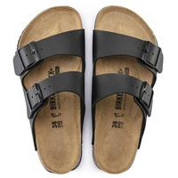 Klapki damskie Birkenstock Arizona skórzane Birko-Flor czarne r. 38
