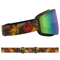 Gogle snowboardowe Dragon PXV Leafy Camo dwie szyby S2 + S1 unisex