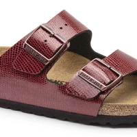Klapki damskie Birkenstock Arizona BS regular birko-flor bordowe r. 41