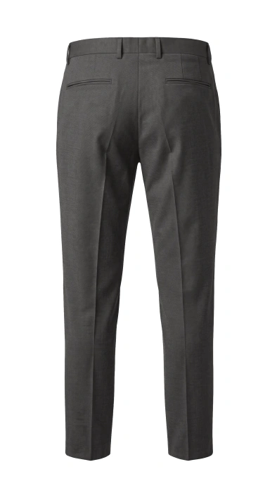 Spodnie męskie Calvin Klein Paris Refined szare wełniane w kant fitted