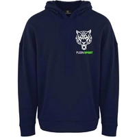 Bluza męska Plein Sport Hoodie z kapturem klasyczna granatowa r. XL