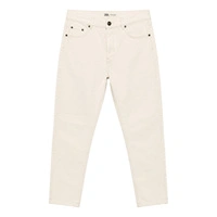 Spodnie damskie Zara Mom Fit jeansy klasyczne kremowe r. 38