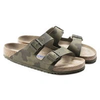 Klapki męskie Birkenstock Arizona bs regular z miękką wkładką moro r. 45