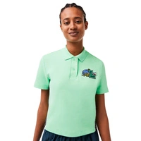 Koszulka damska Lacoste Holiday Organic Cotton Polo zielona r. XXS