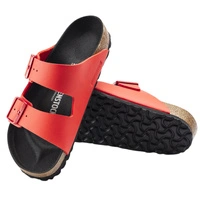 Klapki męskie Birkenstock Arizona BS regular czerwony r. 44