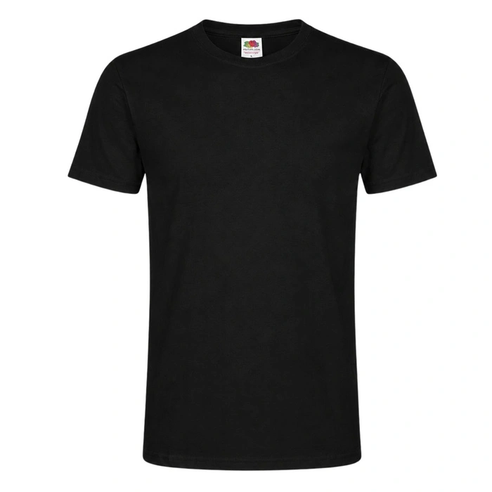 Koszulka męska Fruit of the Loom Original Full Cut czarna t-shirt r. S