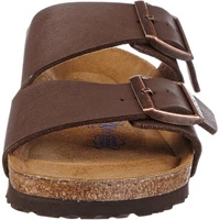 Klapki damskie Birkenstock Arizona skórzane birko-flor brązowe r. 41