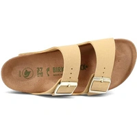 Klapki damskie Birkenstock Arizona BS regular vegan beżowe r. 38