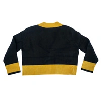 Sweter damski Rodier czarny z wełna merino rozpinany r. M