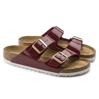 Klapki damskie Birkenstock Arizona BS regular birko-flor bordowe r. 37