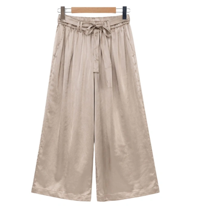 Spodnie damskie Silvian Heach satynowe culottes r. S