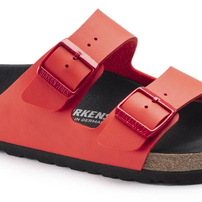 Klapki damskie Birkenstock Arizona BS birko-flor czerwony r. 38