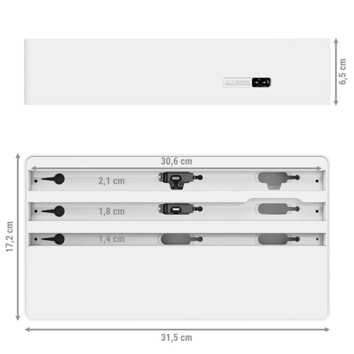 Ładowarka portowa ALLDOCK PRO MAX 6 wejść USB 160W