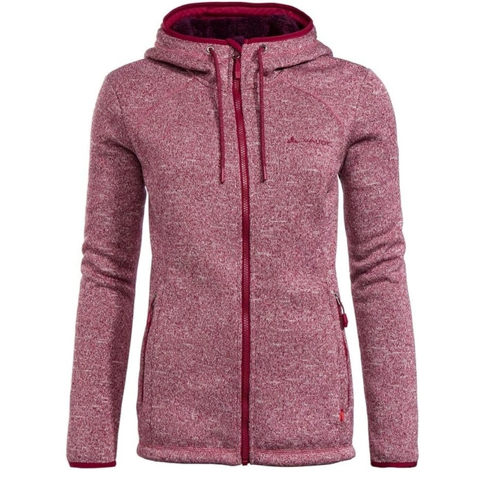 Bluza damska Vaude Sentino III polarowa z kapturem różowa