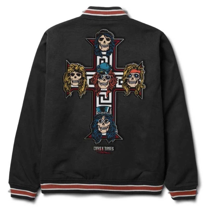 Kurtka męska Primitive x Guns N' Roses Cross Varsity bomberka czarna r. M